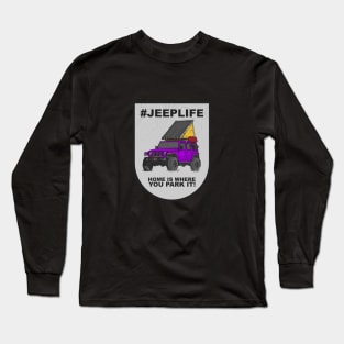 Jeep Life Jeep Wrangler Offroad 4x4 - Purple Long Sleeve T-Shirt